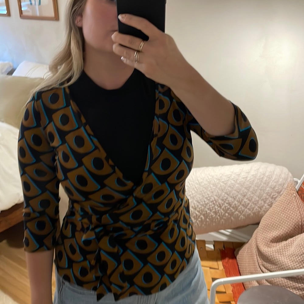 Diane von Furstenberg wrap shirt